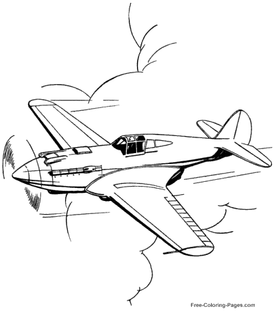 Coloring Pages Airplane Airplanes
