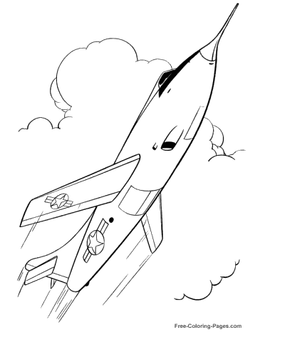Coloring Pages Airplane Toddlers