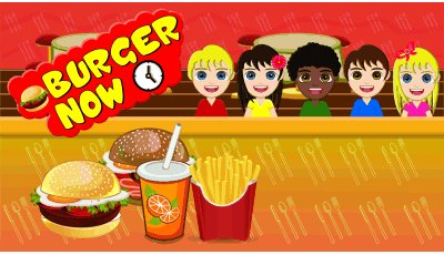 Burger Now kids game