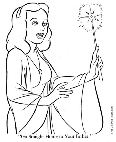 Pinocchio coloring page Go Straight Home