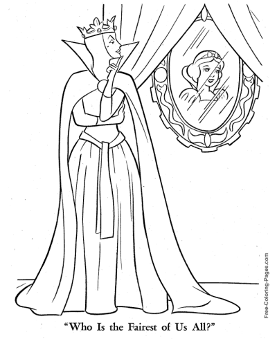 Fairy Tale of Snow White coloring pages
