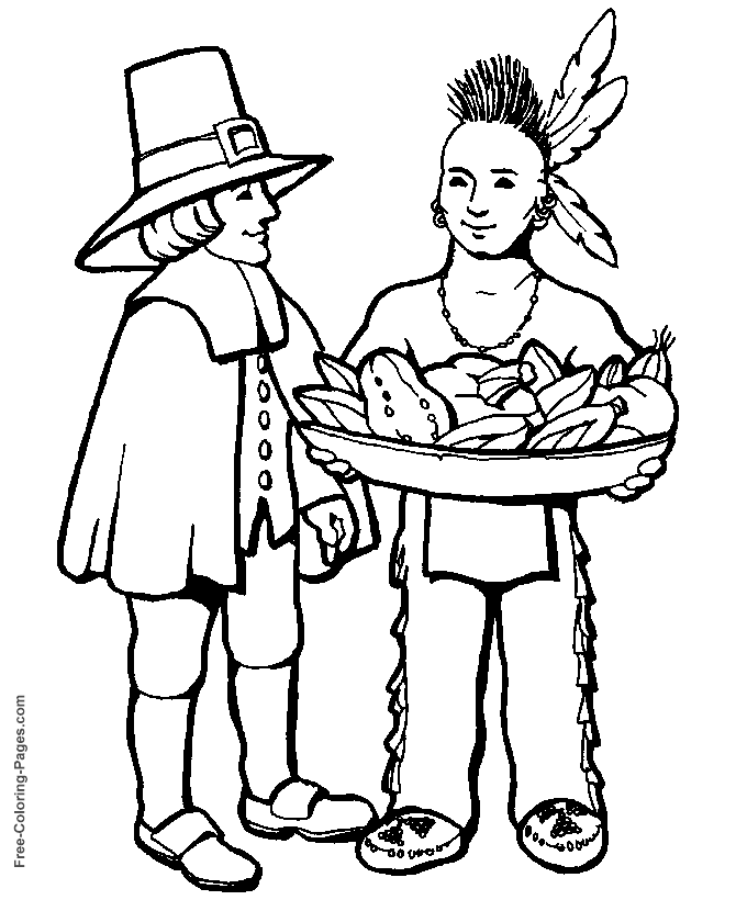 Thanksgiving coloring pages 01