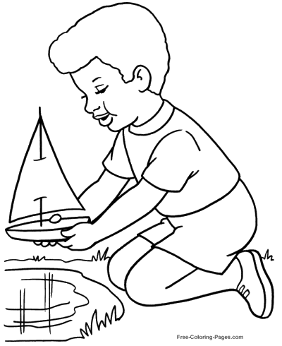 coloring pages for flatboats