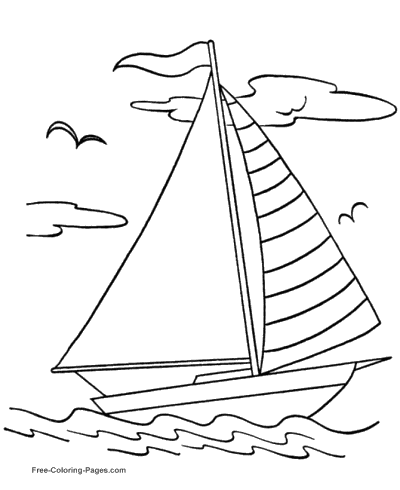 coloring pages for flatboats