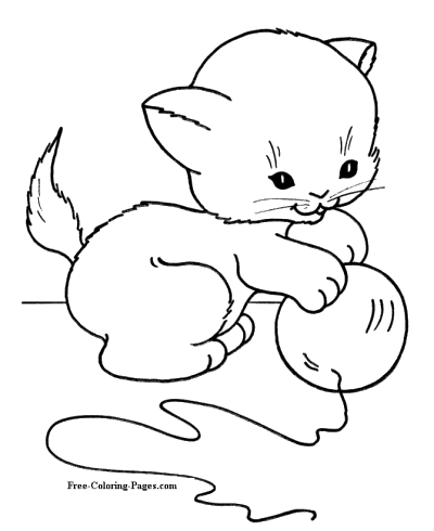 realistic coloring pages of cats