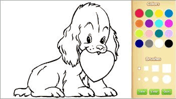 Online Valentine S Day Coloring Color Pictures Online