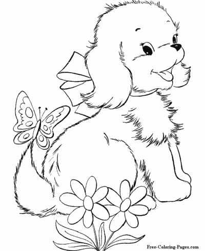 Dog Coloring Pages - 40 Printable Sheets - Easy Peasy and Fun