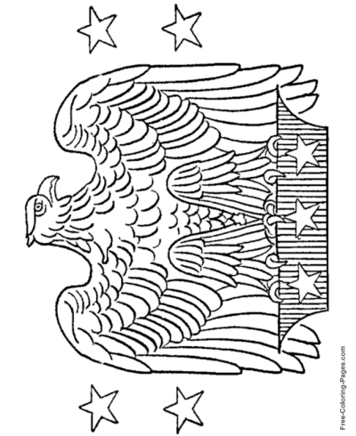 Free American eagle coloring pages