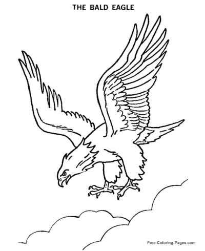 Free bald eagle coloring pages
