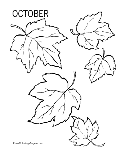 autumn themed coloring pages