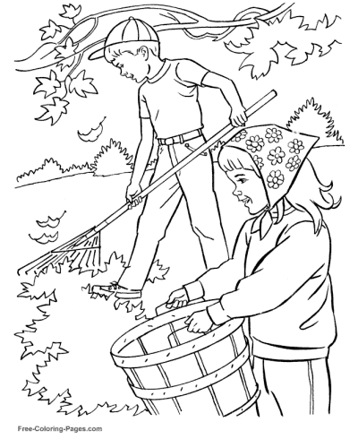 Printable Fall Coloring Pages