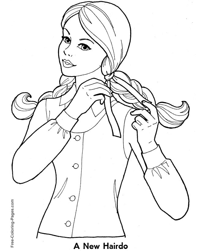 free girl coloring pages