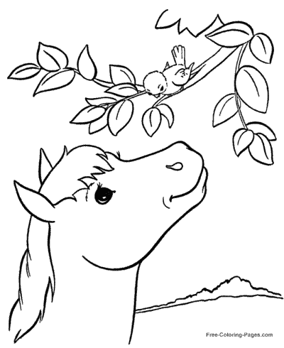 Featured image of post Simple Horse Color Page - We can&#039;t take our kids to the farm so even though coloring pages can contain simple pictures, it can be a challenging task for kids.
