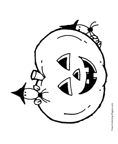 Jack O Lantern Coloring Pages, Free and Printable