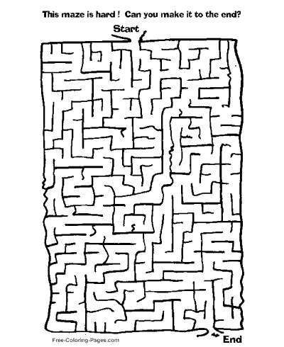easy printable mazes
