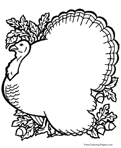 thanksgiving feast coloring page